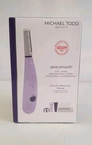 Michael Todd Beauty Sonicsmooth 2 in 1 Sonic Dermaplaning System nuovo sigillato - Foto 1 di 3
