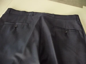 PANTALONES DE VESTIR KENNETH COLE HOMBRE MEZCLA LANA AZUL MARINO NUEVOS CON ETIQUETA TALLA 34/34 - Imagen 1 de 5