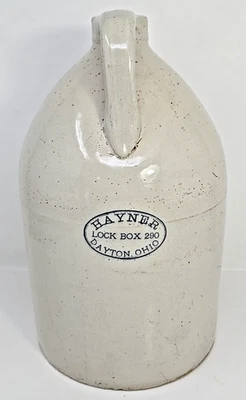 Антикварная коробка с замком для виски Hayner 290 Dayton Ohio 11-дюймовый кувшин для виски VSB - Изображение 1 из 4