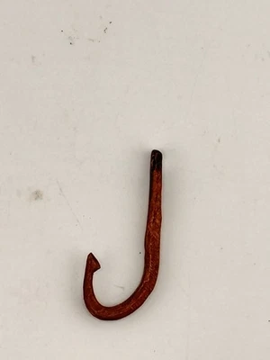 Vintage Iron Metal Fishing Hook 2” Rustic Antique Tackle Collectible￼ - image 1 of 4
