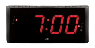 OK. OCR 140 Radiowecker, FM, Schwarz NEU + OVP - Bild 1 von 3