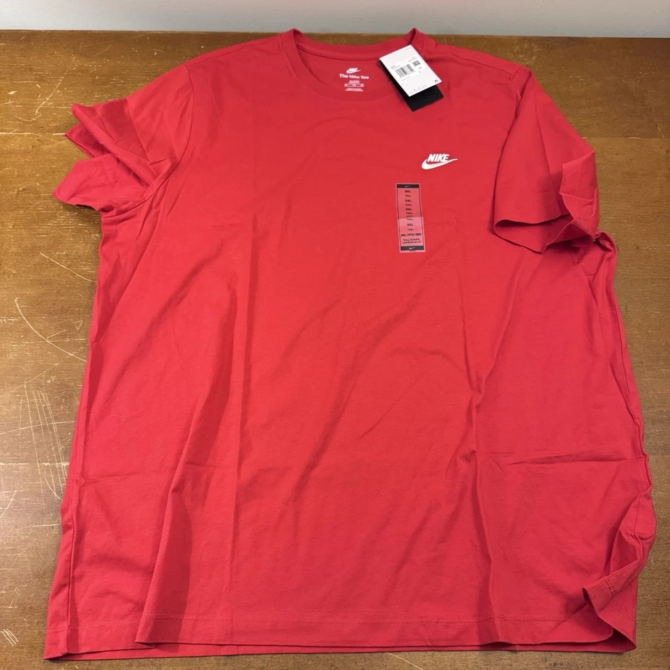 Camisa Nike Hombre 3XLT Roja Estándar Manga Corta Ligera Activa Foto 1 de 4