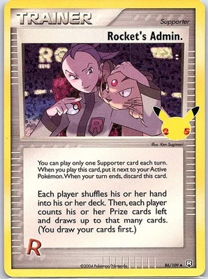 Rocket's Admin. 86/109 Celebrations: Classic Collection - Pokemon Card - NM - Image 1 of 2