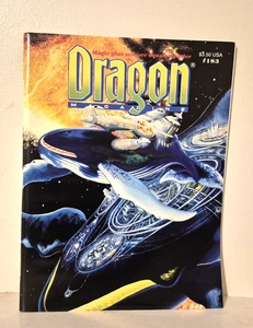 DRAGON MAGAZINE, #183, July 1992, DUNGEONS AND DRAGONS, Fantasy - Picture 1 of 8