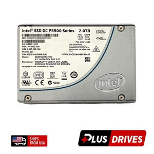 2TB NVMe SSDPE2MX020T4 Intel U.2 2.5 Enterprise Drive 430K IOPS PCIe 3.0 x4 - Picture 1 of 8