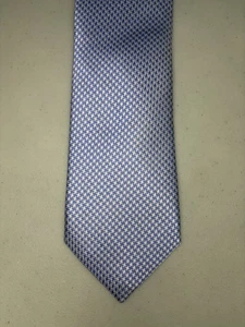 Gräfin Mara Krawatte 100% Seide blau schönes Muster hellblau weiß - Bild 1 von 3