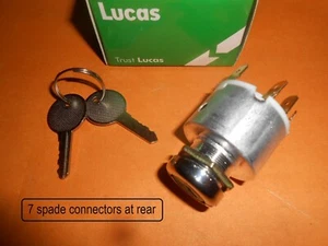 CLASSIC MINI 850 1000 1275(1964-72)LUCAS IGNITION SWITCH WITH LOCK BARREL + KEYS - Picture 1 of 4