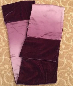 "Bufanda ombre de terciopelo y seda 76"" hecha en Inglaterra por Fiona Pitkin" - Imagen 1 de 4