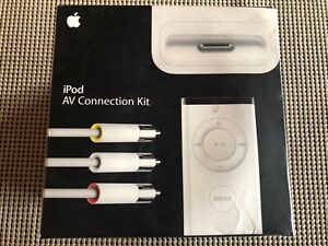 Vintage Apple iPod Classic AV Connection Kit / Dock - White - Boxed MA 242LL/C