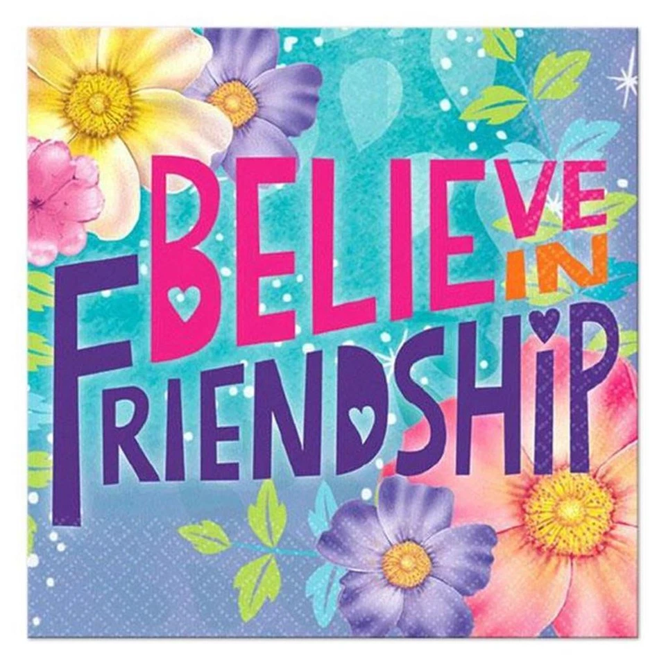 Tinker Bell and Fairies Friendship Dessert Birthday Party Napkins 16 Per Package - Image 1 of 1