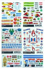 Pinecar Dry Transfer Decals Lot of 6 Sets Models Pinewood Derby Pine-Car