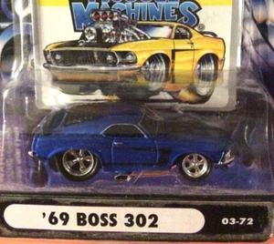 MUSCLE MACHINES  1969 FORD MUSTANG BOSS 302 - 1/64 DIECAST  - - Picture 1 of 2