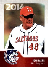 2014 Lincoln Saltdogs Team Issue #10 John Harris Hitting Coach Baseball Card