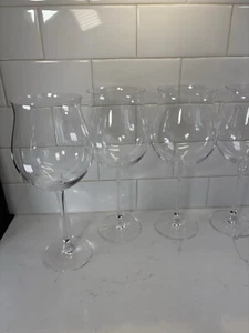 4-LENOX  Crystal Tuscany Classics Burgundy Grand Wine 26 oz 10.5” Tall - Picture 1 of 8