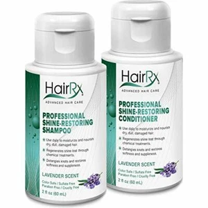 HairRx Professional Shine-Restoring Shampoo & Conditioner Travel Set, Lavender - Bild 1 von 8