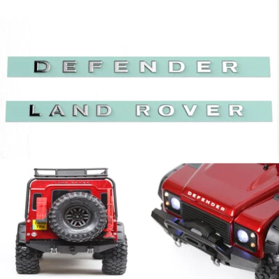 Metal Sticker Logo LR DEFENDER for 1/10 1/8 RC Car Traxxas TRX-4 D90 D110 etc - Image 1 of 4
