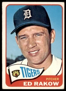 1965 Topps Baseball Card Ed Rakow Detroit Tigers #454 - Picture 1 of 2