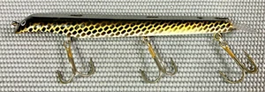 Señuelo de pesca vintage de 9" Suick Wood Musky Jerk cebo amarillo blanco negro escala Nuevo de Lote Antiguo - Imagen 1 de 5