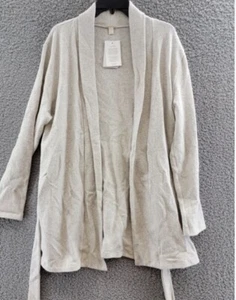 HANRO Easywear Strickjacke mit Gürtel Damen L Freizeit Melange Schalkragen Langarm - Bild 1 von 2