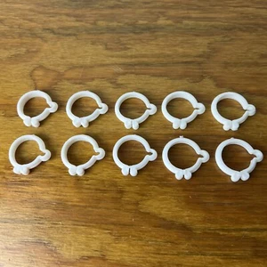 10X BICYCLE CABLE CLAMPS FITS SCHWINN MURRAY HUFFY BMX & OTHERS NOS - Picture 1 of 7