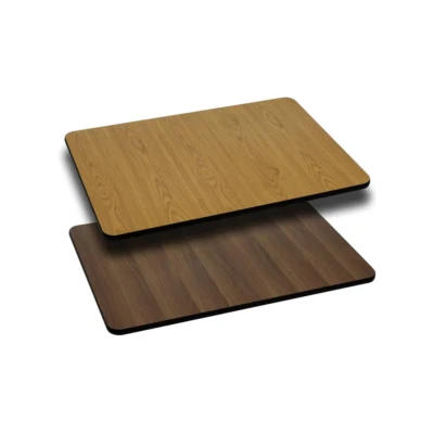 Glenbrook 24 In. X 30 In. Natural or Walnut Reversible Rectangle Table Top - Image 1 of 4