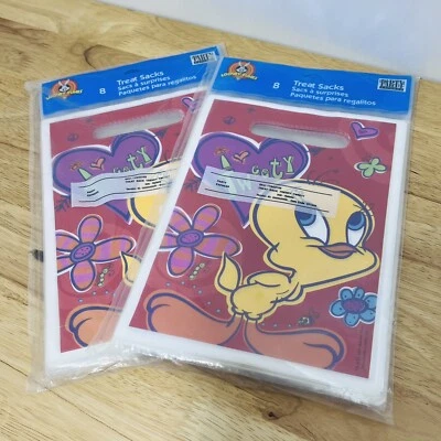 Bolsas de golosinas Looney Tunes I Luv Piolín Pájaro Fiesta Favor Nuevo Paquete de 2 de 8 Amor Grande Foto 1 de 4