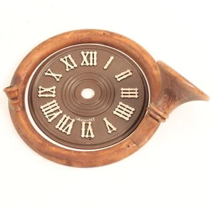 Cuckoo Clock Wooden Horn Plastic Dial Case Ring with Mouth Piece - RC2158 - Picture 1 of 2