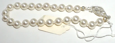 Armband Perlen Geschäftsauflösung UNBENUTZT Hochzeit Modeschmuck - Bild 1 von 4