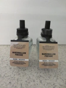 Bath & Body Works MARSHMALLOW KAMIN Wandblumen Nachfüllbirnen 2er-Pack Neu - Bild 1 von 1
