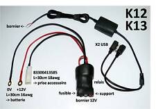 BMW Kit Relay Full Power 12v + x2 USB - 30/30/120cm - K1200 K1300 R/S/GT 
