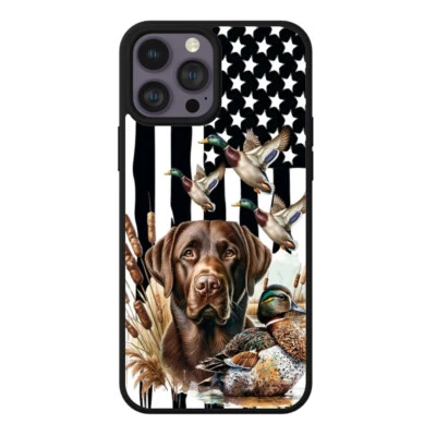 Duck Hunting Flag Phone Case for iPhone Boy Men Guys Shockproof Durable - Image 1 of 4