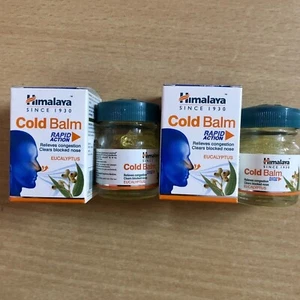 10G X 2 HIMALAYA COLD BALM EUCALYPTUS RELIEVES NASAL CONGESTION FREE SHIP 2025 - Picture 1 of 2