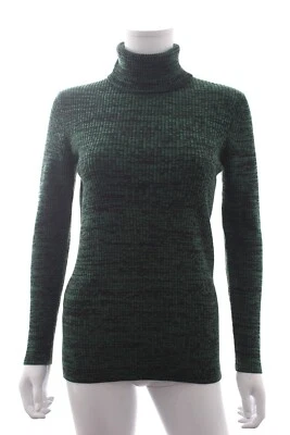 Suéter de lana acanalado cuello redondo Miu Miu / Verde Foto 1 de 4