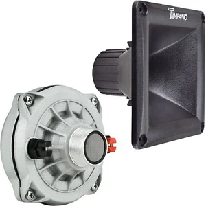 Timpano Car Audio 4.5"x4.5" Phenolic Driver Horn Combo 2" VC 150W 8 Ohms - Picture 1 of 8