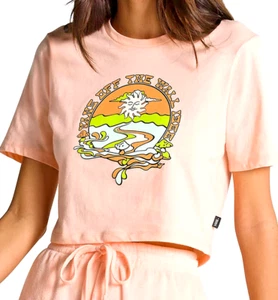 Vans Women's/Girl's Resort Mix Tropical Peach Crop Top (VN0003PPN4N) Size L -NWT - Picture 1 of 4