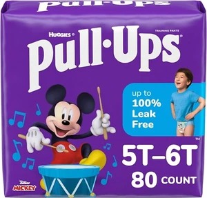 Boys' Potty Training Pants 5T-6T 80 Count 2 Packs of 40 - Picture 1 of 9
