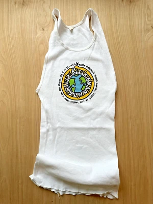 Camiseta sin mangas Keith Haring 1986 fiesta de la vida INVITACIÓN nunca usada RARA Foto 1 de 4