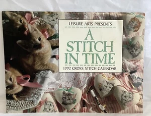 A Stitch in Time Cross Stitch Calendar 1992 by Leisure Arts - Picture 1 of 5
