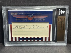 Mel Hein Auto 2010 Razor Sports Icons New York Giants HOF BGS Authentic Cut Auto - Picture 1 of 3