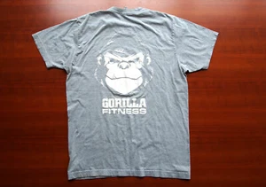 AMERICAN APPAREL *GORILLA FITNESS* T- Shirt Gr. L grau & weiß Baumw. NP 39€ - Bild 1 von 8