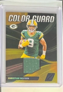 2023 Panini Zenith - Color Guard #CG-16 Christian Watson Patch (MEM) Packers - Bild 1 von 2