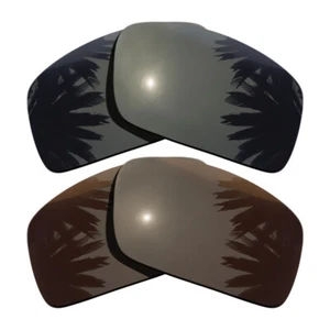 Black&Brown Replacement Lenses for-Oakley Oil Drum Polarized - Picture 1 of 4