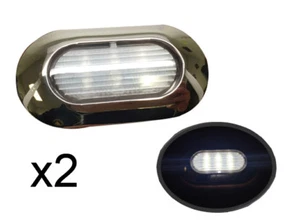 #2 of Marine Boat RV White Courtesy Light 6 LED SS304  Surface Mount 22LM IP67 - Picture 1 of 12