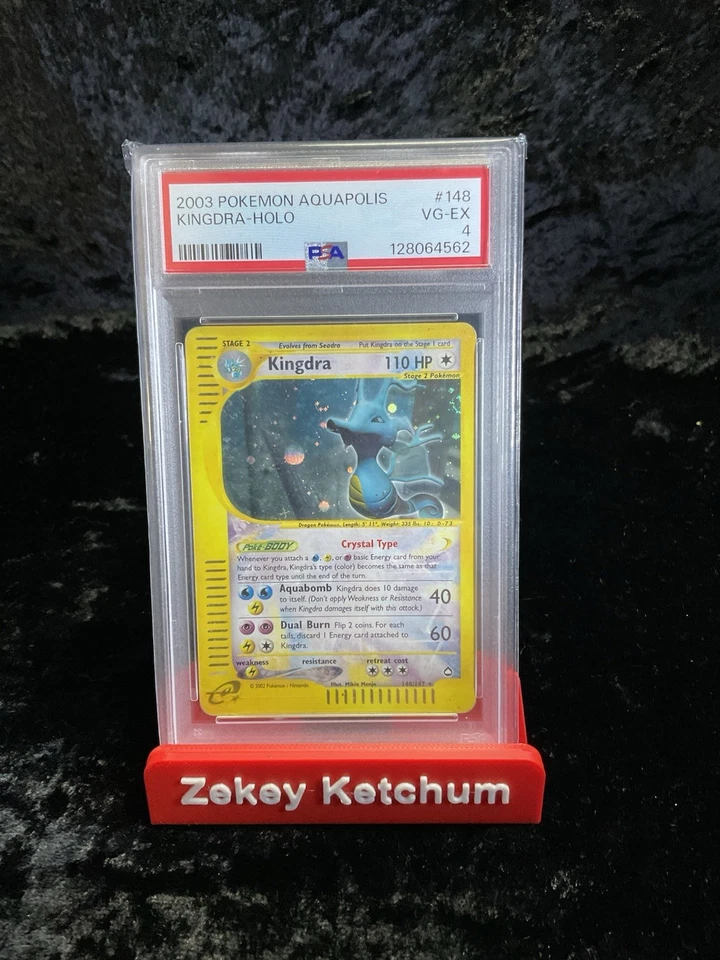 2003 Pokemon Crystal Kingdra Aquapolis Holo #148 PSA 4 VG-EX - Image 1 of 1