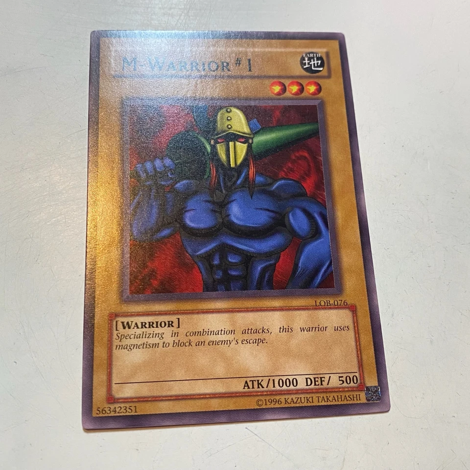 M-WARRIOR #1 LEGEND OF BLUE EYES WHITE DRAGON YU-GI-OH TRADING CARD GAME - Image 1 of 1