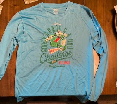 Run Disney 2025 Goofy Challenge Race And A Half Hombre Grande Tecnología Manga Larga Foto 1 de 2