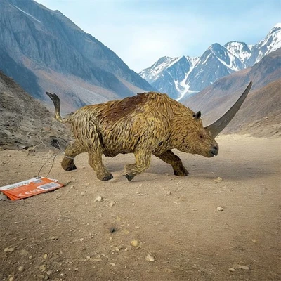 CollectA Dinosaur Toy Deluxe Elasmotherium Prehistoric Mammal NEW RETIRED 2019 - Image 1 of 2