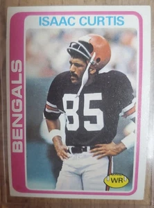 Isaac Curtis, 1978 Topps, #185, Cincinnati Bengals, - Bild 1 von 2
