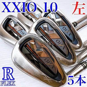 Left-Handed Dunlop XXIO10 Irons #6-9,Pw(5Clubs)/NSPRO 870GH DST/Flex:Regular - Picture 1 of 10