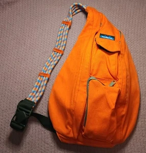 Kavu Original Rope Firecracker Orange Crossbody Messenger Sling Bag Backpack - Picture 1 of 7